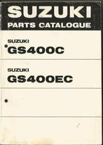 Suzuki GS400 C en GS400 EC Parts list(4708z), Ophalen of Verzenden, Suzuki