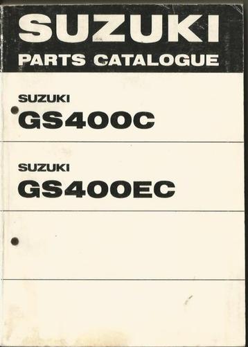 Suzuki GS400 C en GS400 EC Parts list(4708z) beschikbaar voor biedingen
