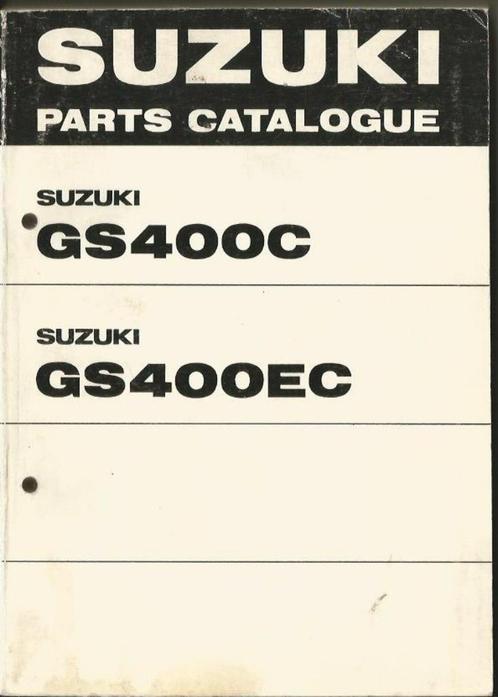 Suzuki GS400 C en GS400 EC Parts list(4708z), Motoren, Handleidingen en Instructieboekjes, Suzuki, Ophalen of Verzenden