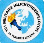 Gezocht: wapenschild van 101 MI pel, Ophalen of Verzenden, Landmacht, Nederland, Embleem of Badge