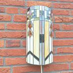 Vintage Wandlamp 'Tiffany', Durban motief, Ophalen of Verzenden, Zo goed als nieuw, Glas