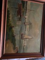 Olieverfschilderij Loosdrechtse Plassen 50x70, Antiek en Kunst, Ophalen of Verzenden