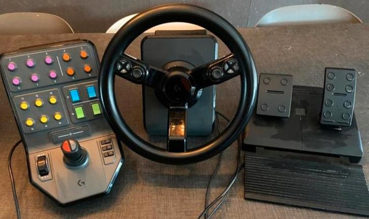 Farming Simulator Set - Stuur, Pedalen, Bedieningspaneel, Spelcomputers en Games, Spelcomputers | Overige, Ophalen of Verzenden