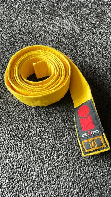 Judoband geel 220cm beschikbaar voor biedingen