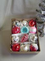 Oude gekleurde kleine kerstballen, Diversen, Kerst, Ophalen of Verzenden, Gebruikt