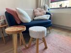 Gistrup tweezitsbank blauw, Ophalen, Tweepersoons, 75 tot 100 cm, Zo goed als nieuw