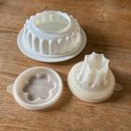 Tupperware kleine puddingvorm - festival - vliegende schotel, Ophalen of Verzenden, Zo goed als nieuw, Wit, Overige typen