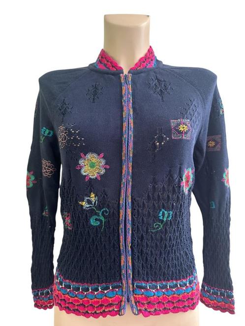 Ivko vest M, Kleding | Dames, Truien en Vesten, Zo goed als nieuw, Maat 38/40 (M), Blauw, Ophalen of Verzenden