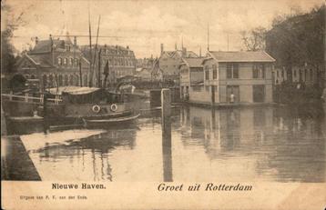 Rotterdam Nieuwe Haven  P.F. vd Ende+ Frans PORTzegel st1902 beschikbaar voor biedingen