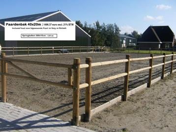 Paardenbak 38x20m Aanbieding 999.- euro excl.21%BTW Op is Op beschikbaar voor biedingen