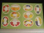10x sticker etiket labels groente fruit jam margriet 1990, Ophalen of Verzenden, Zo goed als nieuw, Overige typen