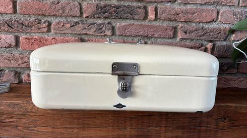 Vintage emaille broodtrommel, Antiek en Kunst, Antiek | Emaille, Ophalen