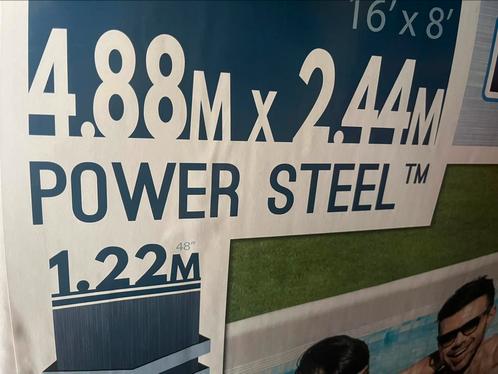 Intex zwembad 4.88 x 2.44 x 1.22, Tuin en Terras, Zwembaden, Gebruikt, Opzetzwembad, 120 cm of meer, 400 cm of meer, 200 tot 300 cm