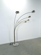 Vintage booglamp vloerlamp met marmeren voet uit Zweden, Huis en Inrichting, Lampen | Vloerlampen, Ophalen, Gebruikt, Vintage