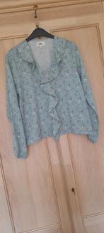 Emma blouse college style maat 38 mintgroen met bloemetje, Groen, Emma, Maat 38/40 (M), Ophalen of Verzenden