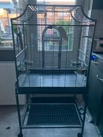 Vogelkooi 1,50 hoog bij 70cm breed plus onderbak, Ophalen of Verzenden, Zo goed als nieuw, Metaal, Vogelkooi