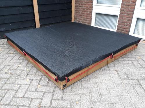grote HOUTEN ZANDBAK 200x200 kant en klaar geleverd, Kinderen en Baby's, Speelgoed | Buiten | Zandbakken, Nieuw, Ophalen