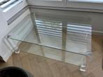 Glazen salontafel met acryl poten 120 x 80 x 40, Huis en Inrichting, Tafels | Salontafels, 50 tot 100 cm, 100 tot 150 cm, Ophalen of Verzenden