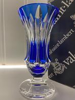 Nieuwe  Vaas “Floriac” cobaltblauw  Val Saint Lambert !, Ophalen of Verzenden