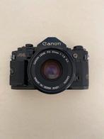 Canon A-1  FD lens 50mm f1.8, Ophalen of Verzenden, Zo goed als nieuw, Spiegelreflex, Canon