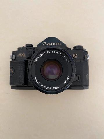 Canon A-1  FD lens 50mm f1.8 beschikbaar voor biedingen