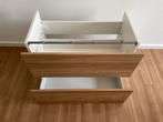 Enhet onderkast badkamer wit/eiken 80x42x60, Ophalen, Gebruikt, 50 tot 100 cm, Minder dan 100 cm