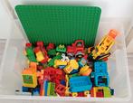 Duplo Stenen, voertuigen + Bouwplaat, Kinderen en Baby's, Speelgoed | Bouwstenen, Ophalen, Gebruikt, Overige merken