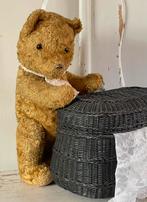 Brocante oude beer gevuld met stro, Antiek en Kunst, Curiosa en Brocante, Verzenden