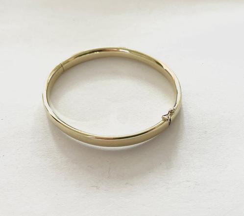 Gouden Slavenarmband 14 karaat., Sieraden, Tassen en Uiterlijk, Armbanden, Zo goed als nieuw, Goud, Goud, Ophalen of Verzenden