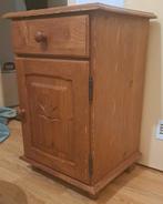 Houten nachtkast met lade, Huis en Inrichting, Ophalen, Minder dan 45 cm
