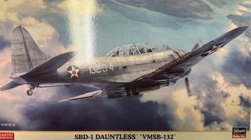 Coelianmodels, Hasegawa, 09953 SBD-1 Dauntless 1/48, € 56,99, Hobby en Vrije tijd, Modelbouw | Vliegtuigen en Helikopters, Nieuw
