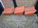 25 rode dakpannen, Doe-het-zelf en Verbouw, Dakpannen en Dakbedekking, Ophalen, Gebruikt, Steen of Klei, Minder dan 5 m²