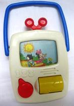 Disney Draagbare T.V. Minnie Donald Pluto Jaren 70, Verzenden, Gebruikt