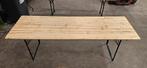 Nieuwe Biertafel / picknicktafel 220 x 70 Vintage Tuintafel, Tuin en Terras, Tuintafels, Ophalen, Gebruikt, Rechthoekig, Hout