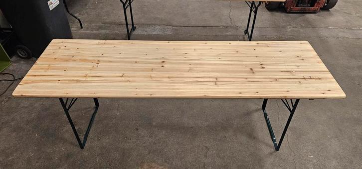 Nieuwe Biertafel / picknicktafel 220 x 70 Vintage Tuintafel, Tuin en Terras, Tuintafels, Gebruikt, Rechthoekig, Hout, Ophalen