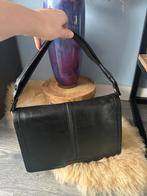 Vintage leren tas, Ophalen of Verzenden, Zo goed als nieuw, Zwart, Schoudertasje