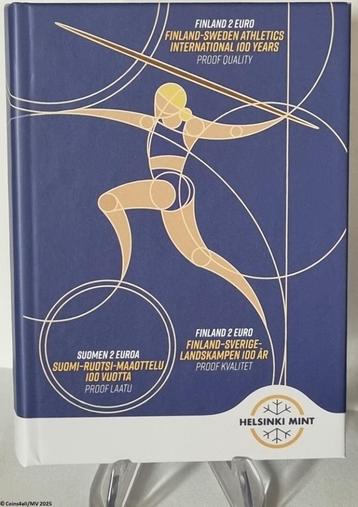 Finland 2 euro 2025 '100 Jaar Atletiekwedstrijd', Proof beschikbaar voor biedingen
