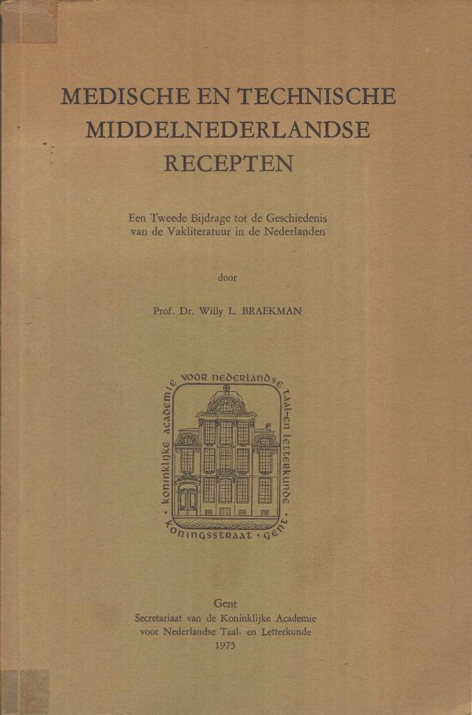 Medische en technische middelnederlandse recepten, Boeken, Wetenschap, Gelezen, Natuurwetenschap, Ophalen of Verzenden