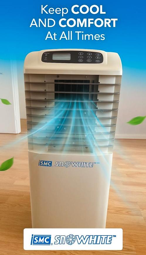 SMC Snowwhite 8000 mobiele airco – werkt perfect!, Witgoed en Apparatuur, Airco's, Gebruikt, Minder dan 60 m³, Afstandsbediening
