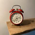 Vintage Ruhla Duoclock Wekker Rood, Ophalen of Verzenden