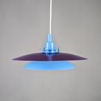 Vintage Deense Hanglamp – Uniek Design in Blauw & Paars, Ophalen of Verzenden, Zo goed als nieuw, Metaal, Deens design