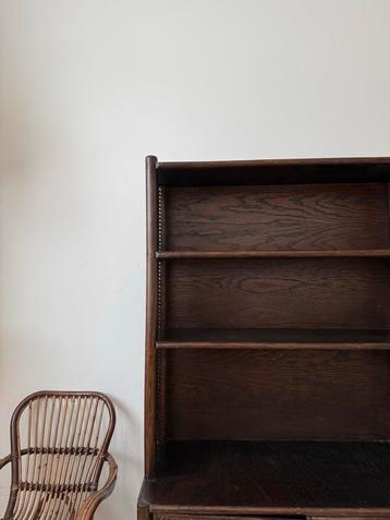 Vintage Rotan Boekenkast