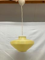 Rotaflex gele kunststof design hanglamp jaren 60, Ophalen of Verzenden