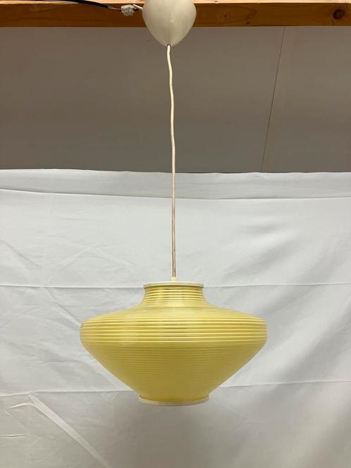 Rotaflex gele kunststof design hanglamp jaren 60, Huis en Inrichting, Lampen | Hanglampen, Ophalen of Verzenden