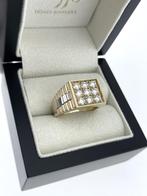 14 Karaat Bicolor Gouden Rolex Ring Heren 1.55 ct Diamant, Sieraden, Tassen en Uiterlijk, Goud, Goud, 20 of groter, Met edelsteen