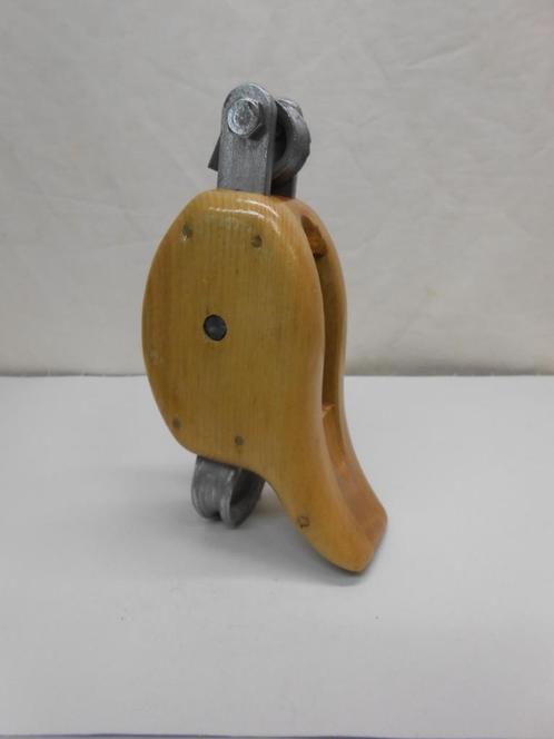 Houten Hakblok grootschootblok enkelschijfs + hondsvot 12mm, Watersport en Boten, Accessoires en Onderhoud, Nieuw, Lijn of Blok