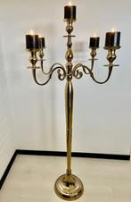 5-Armige Gouden Kandelaar 140cm. Nieuw, Huis en Inrichting, Woonaccessoires | Kandelaars en Kaarsen, Ophalen, Nieuw, Metaal, 75 cm of meer