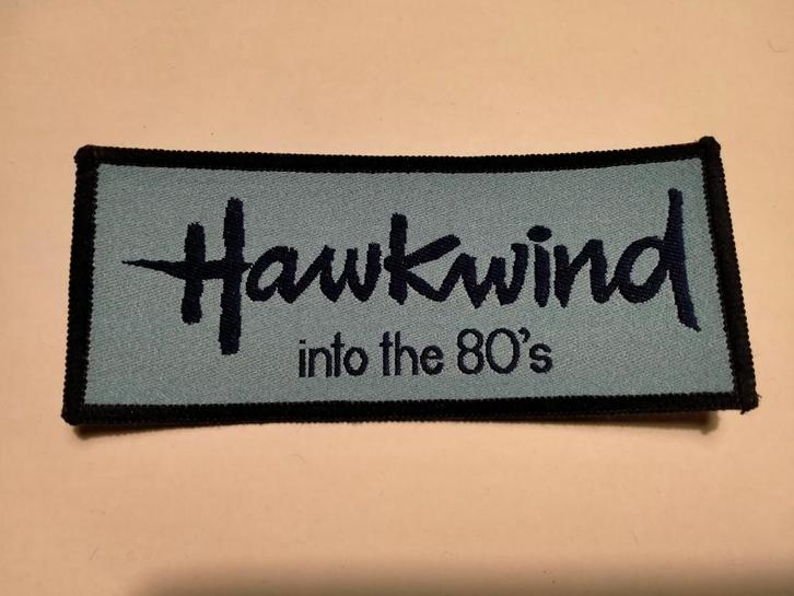Hawkwind into the 80's vintage muziek rock metal patch 1, Verzamelen, Muziek, Artiesten en Beroemdheden, Nieuw, Kleding, Ophalen of Verzenden