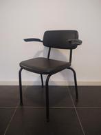 Vintage Ahrend de Cirkel stoelen met armleuningen | 4 stuks, Ophalen, Gebruikt, Geen idee, Zwart
