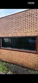 Houten jaloezieën - zwart, Gebruikt, Bruin, Ophalen of Verzenden, Minder dan 100 cm